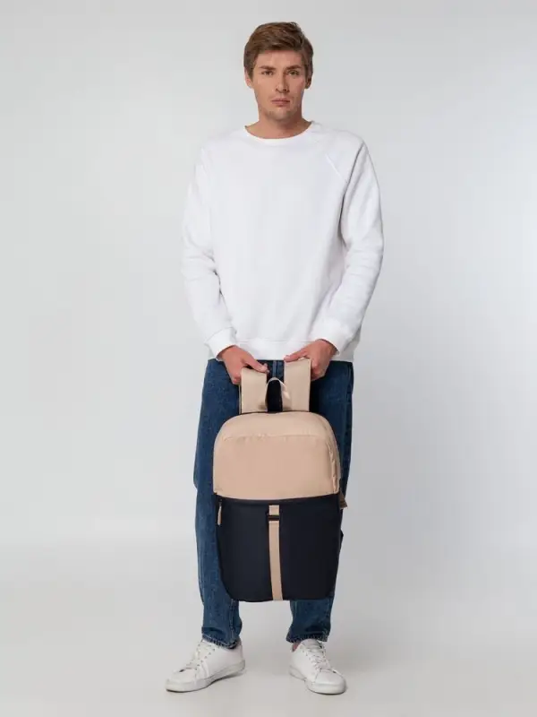 Рюкзак coolStuff, темно-синий с бежевым Рюкзак coolStuff, темно-синий с бежевым