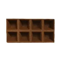 Кассета для рассады, 30 × 15 × 8 см, 8 ячеек по 150 мл, торф, 6 × 6 см