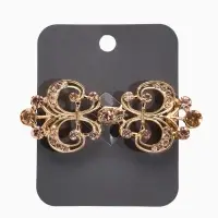 Зажим для кардигана "Ажур", лилия, цвет золотой в золоте Зажим для кардигана "Ажур", лилия, цвет золотой в золоте