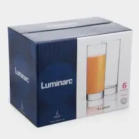 Стаканы Luminarc Island, 330 мл, набор 6 шт., стекло, прозрачные