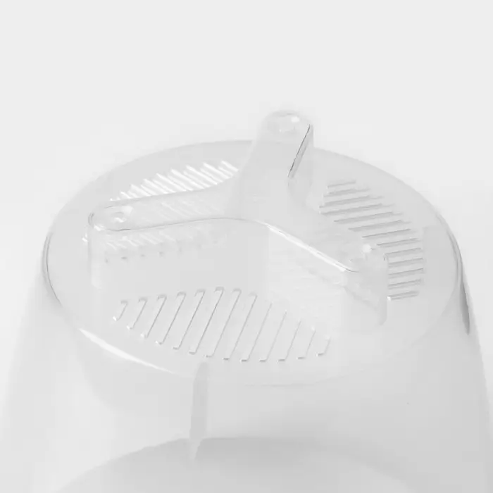 Горшок для цветов с поддоном &laquo;Альтернатива. Адель&raquo;, 1.5 л, пластиковый, прозрачный