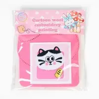 Вышивка по фетру "Котик"