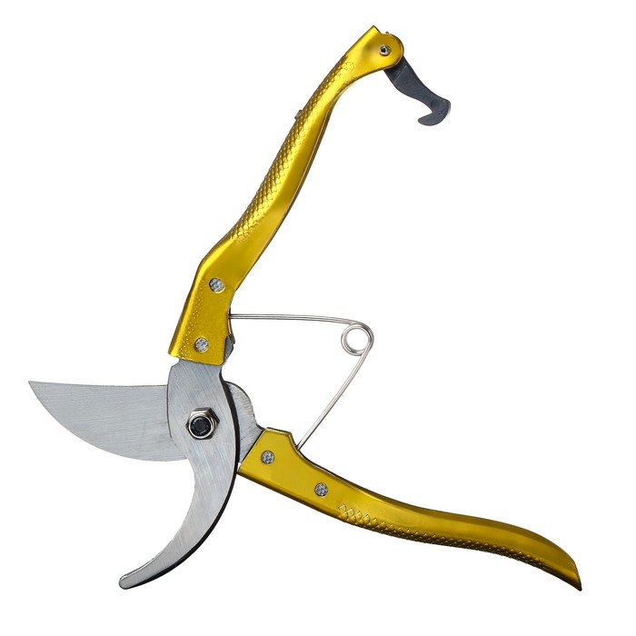 Секатор плоскостной, 8 Секатор плоскостной, 8" (20 см), с металлическими ручками, МИКС, Greengo