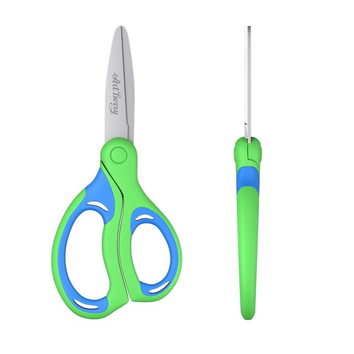 Ножницы детские 15 см, ErichKrause Combi, ручки с резиновыми вставками, с закруглёнными концами лезвий, МИКС Ножницы детские 15 см, ErichKrause Combi, ручки с резиновыми вставками, с закруглёнными концами лезвий, МИКС