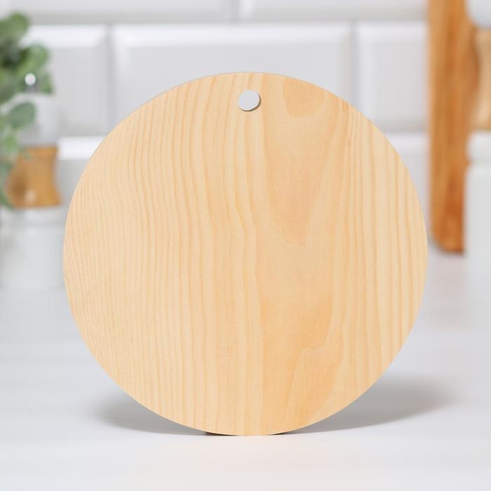 Доска из массива кедра «Лошадь», круглая, 18 × 18 см