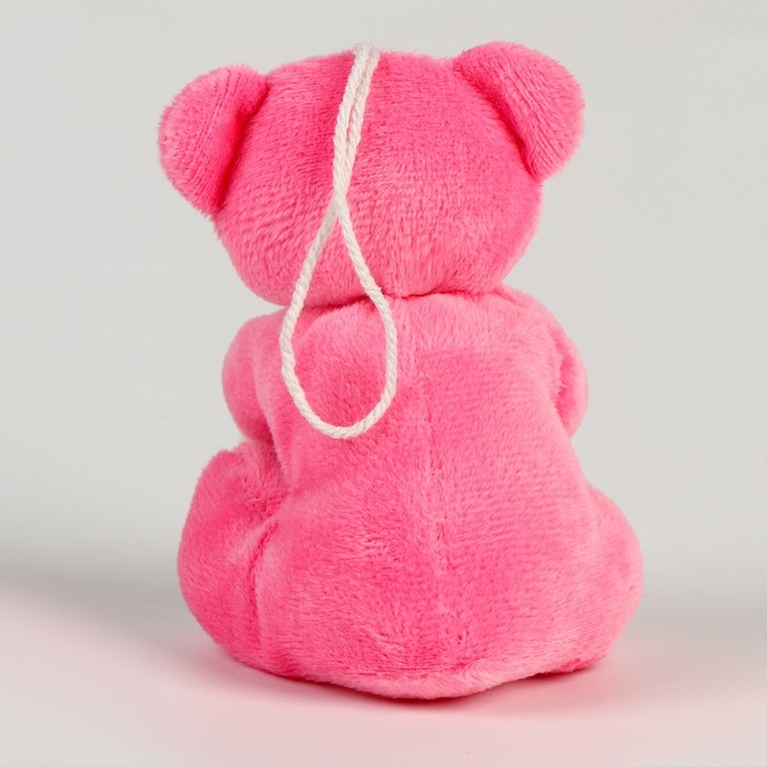 Мягкая игрушка «Медведь с сердцем» на подвесе, цвет МИКС