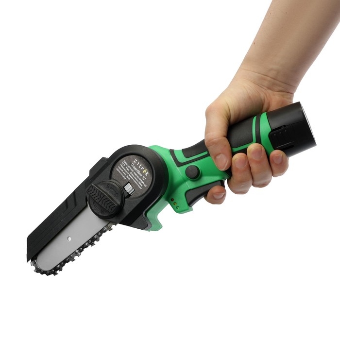 Пила цепная аккумуляторная Zitrek GreenSaw 12 082-1859, 12 В, 1.5 Ач, Li-ion АКБх2 шт, ЗУ Пила цепная аккумуляторная Zitrek GreenSaw 12 082-1859, 12 В, 1.5 Ач, Li-ion АКБх2 шт, ЗУ