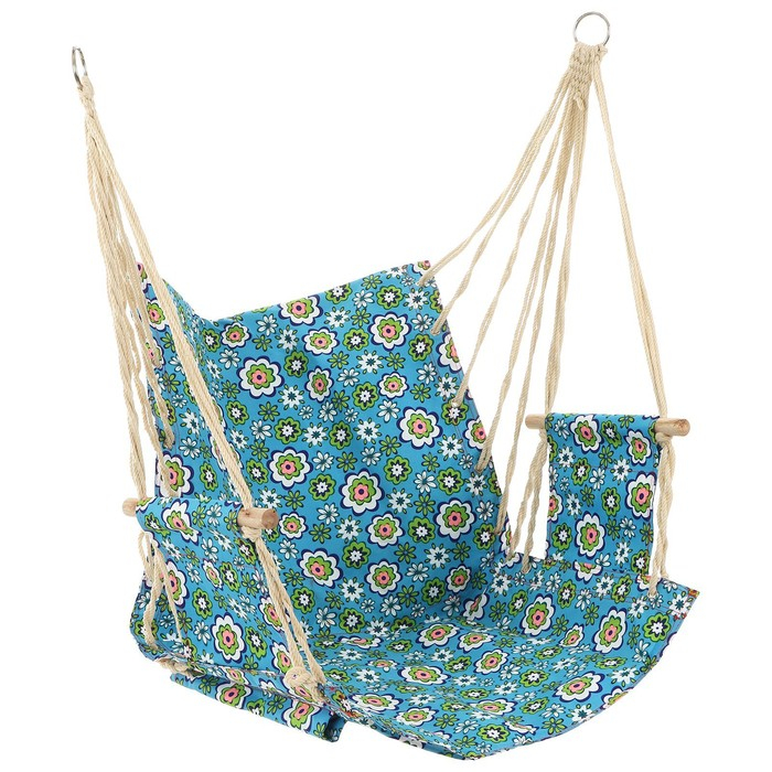 Гамак-кресло maclay, подвесное, 57 х 45 х 50, цвет МИКС Гамак-кресло maclay, подвесное, 57 х 45 х 50, цвет МИКС