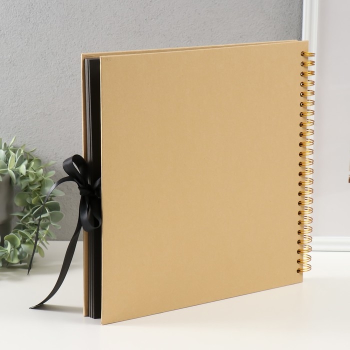 Фотоальбом 30 черных листов Фотоальбом 30 черных листов "Воспоминания" 31х32,5х3 см