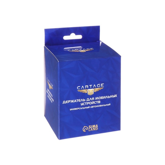 Держатель телефона Cartage, самозажимной 6-9 см, черно-серый Держатель телефона Cartage, самозажимной 6-9 см, черно-серый