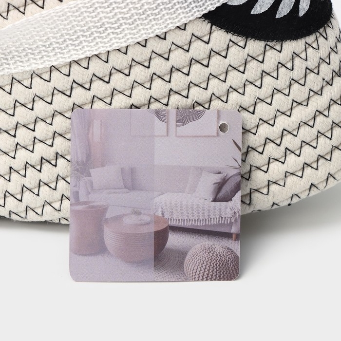 Корзина для хранения LaDо́m Sweet home, ручное плетение, 31×31×24 см, цвет белый Корзина для хранения LaDо́m Sweet home, ручное плетение, 31×31×24 см, цвет белый