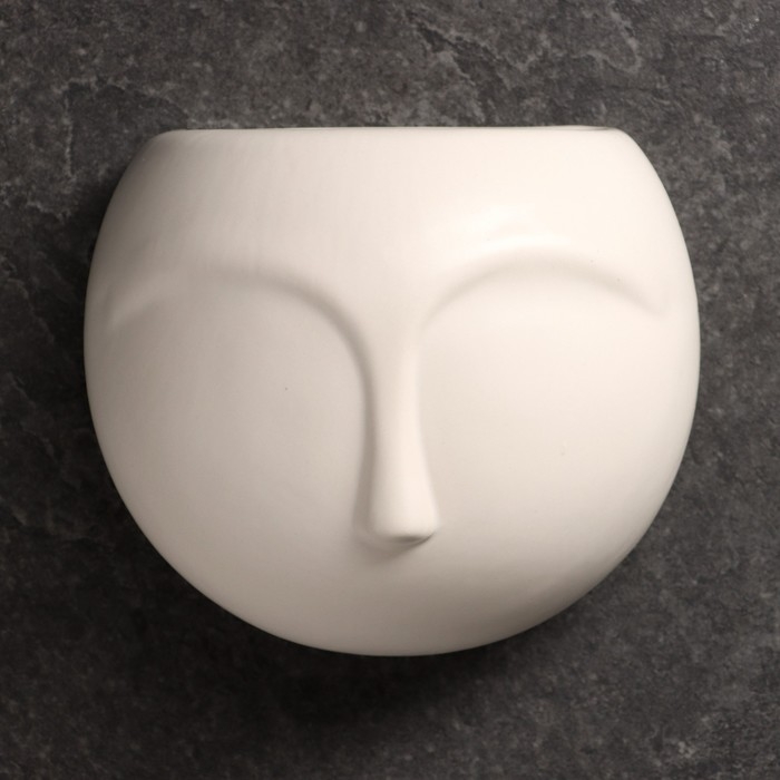 Кашпо подвесное  Кашпо подвесное "Силуэт" белое, 11х6см