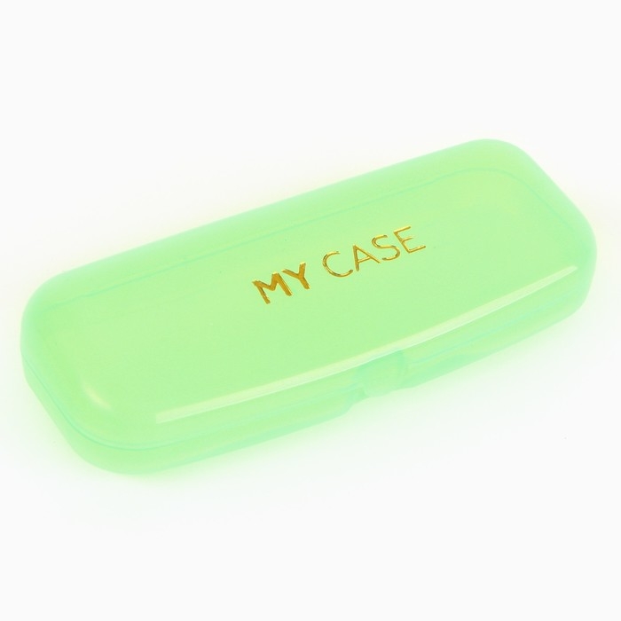 Футляр для очков My case, зелёный, 15,5 х 5,2 х 3,5 см Футляр для очков My case, зелёный, 15,5 х 5,2 х 3,5 см