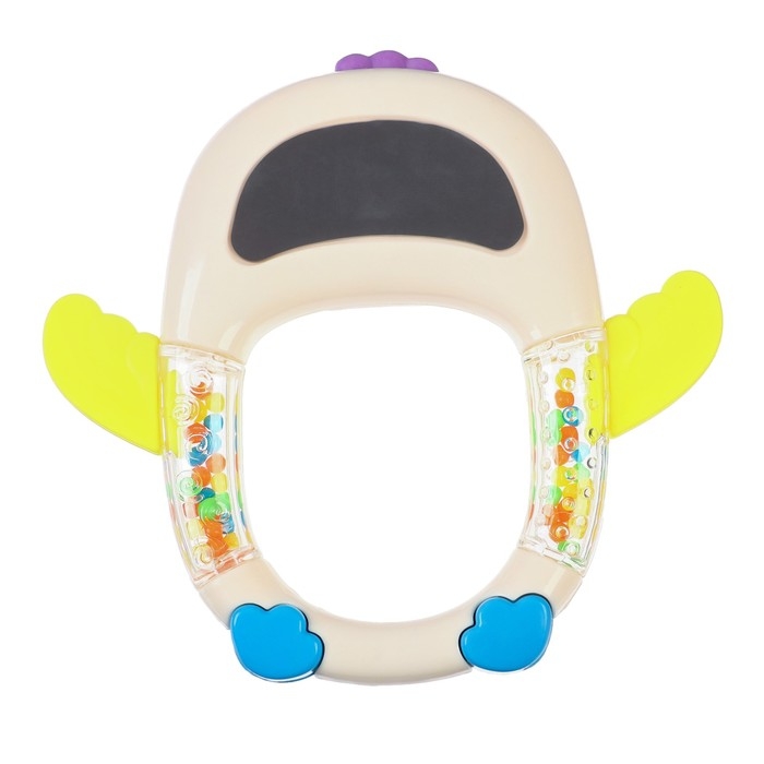 Погремушка «Совенок», с эластичными элементами, цвет МИКС Погремушка «Совенок», с эластичными элементами, цвет МИКС