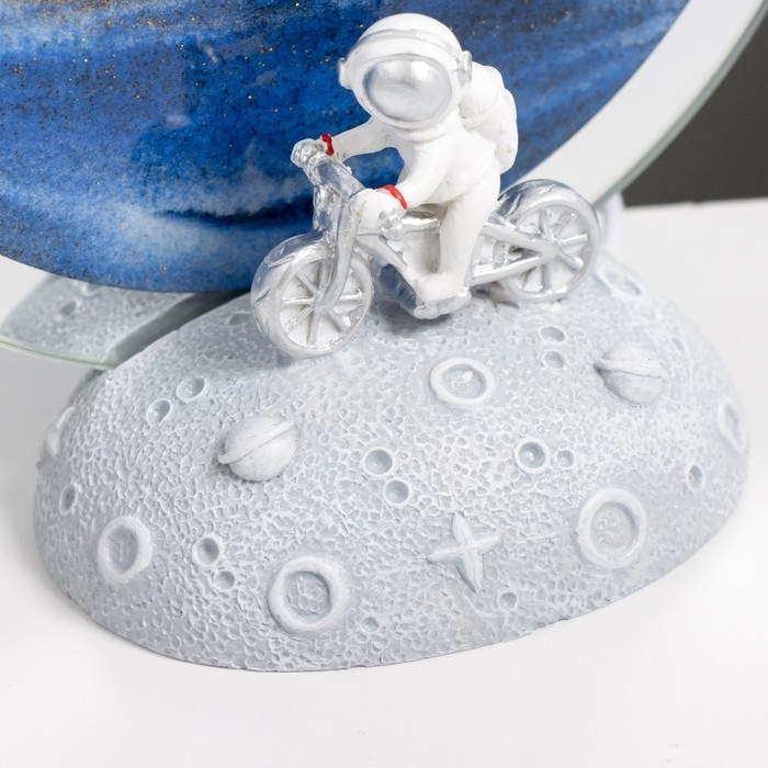 Настольная лампа "Космические пески" LED 5Вт USB синий 9*15*17см RISALUX