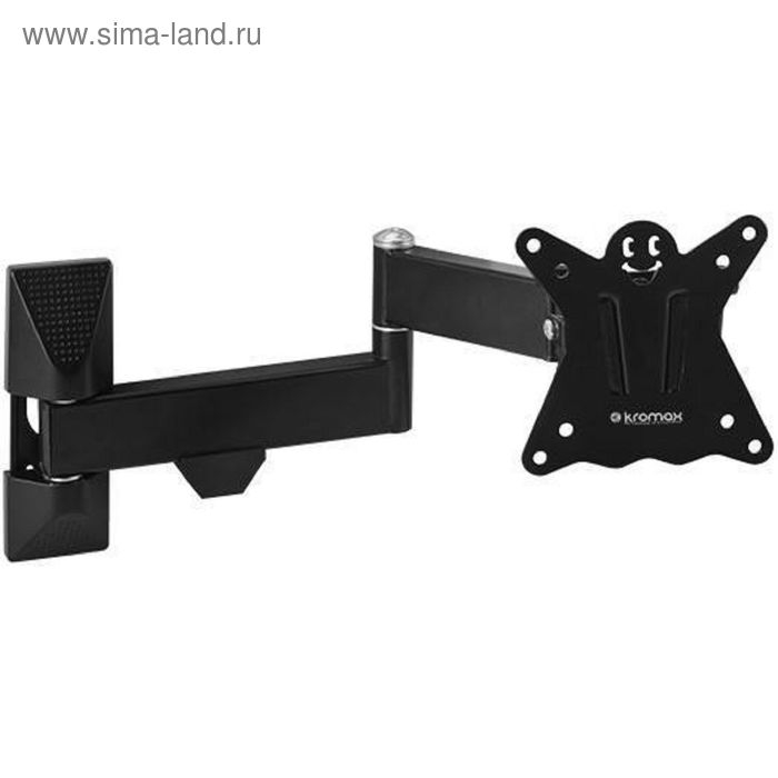 Кронштейн Kromax CASPER-104, для ТВ, наклонно-поворотный, 10-32 Кронштейн Kromax CASPER-104, для ТВ, наклонно-поворотный, 10-32", 57-410 мм от стены, черный