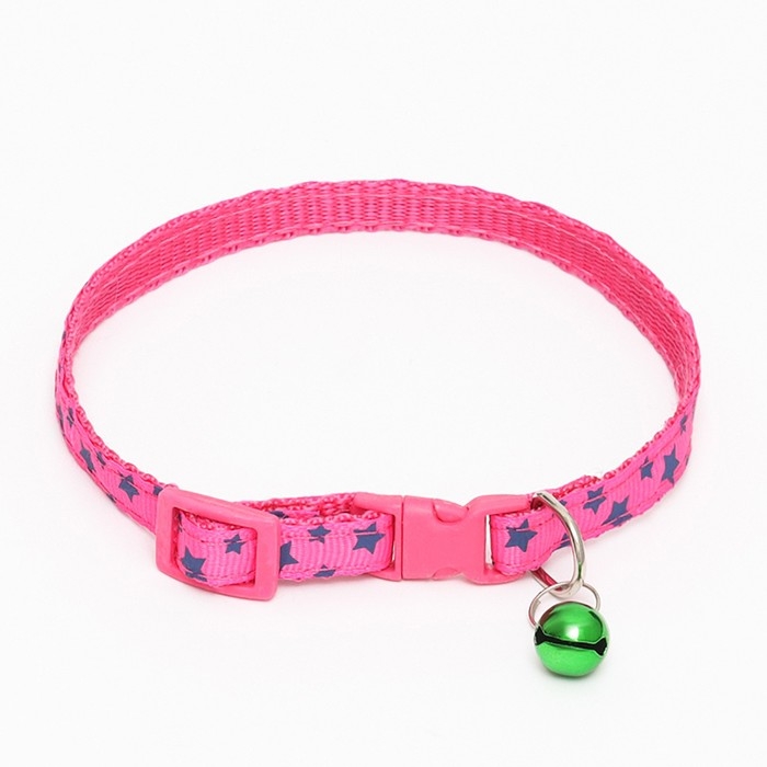 Ошейник Ошейник "Звезды", 33 х 1 см, розовый