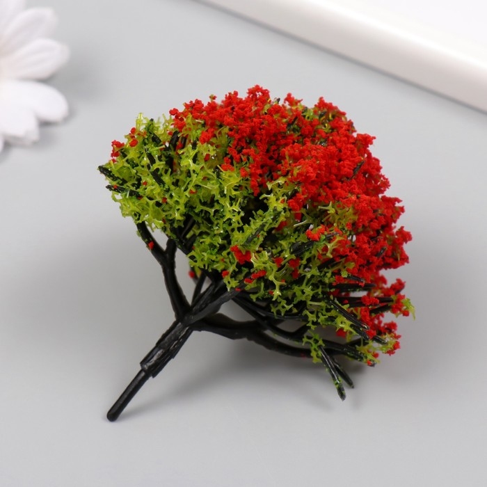 Искусственное растение для творчества пластик Искусственное растение для творчества пластик "Огненное дерево" 9 см