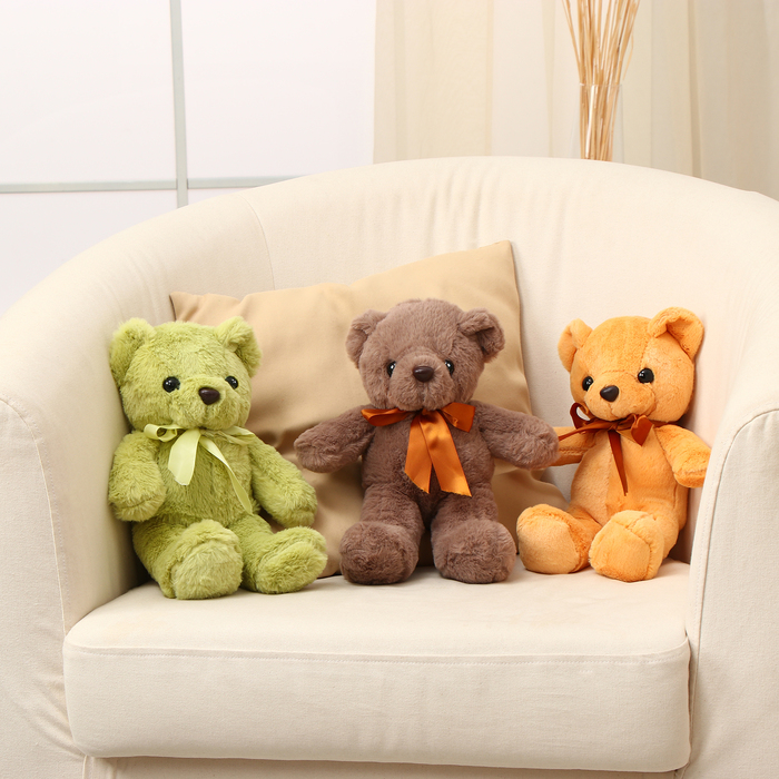 Мягкая игрушка «Мишутка с бантом», цвета МИКС