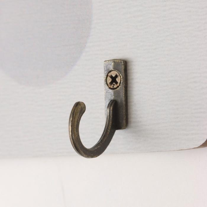 Крючки декоративные дерево Крючки декоративные дерево "Абстракция. Цветок в вазе" 1,5х23,5х12,5 см