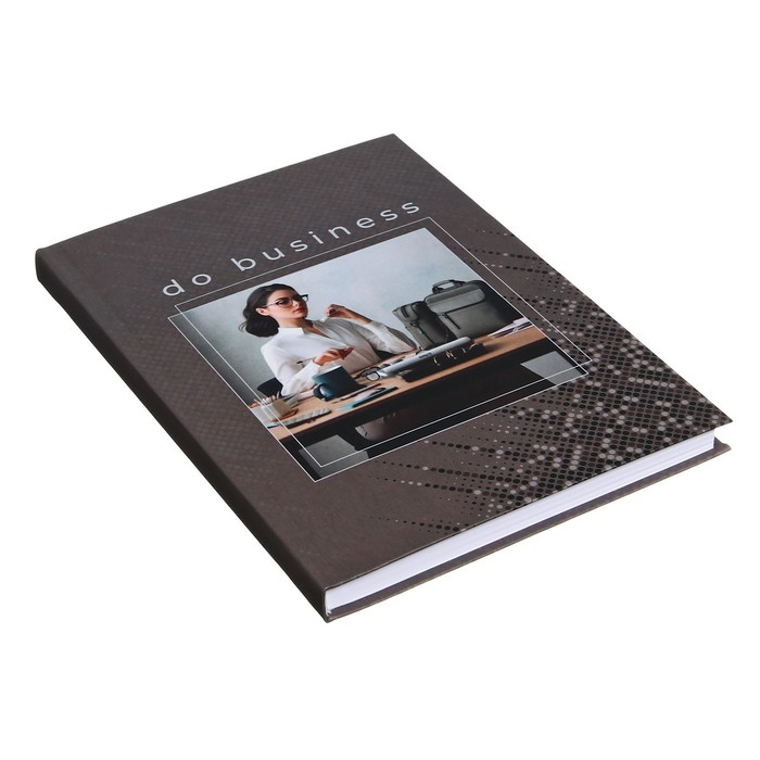 Ежедневник недатированный на сшивке А5 136 листов, интегральная обложка, матовая ламинация, Business woman Ежедневник недатированный на сшивке А5 136 листов, интегральная обложка, матовая ламинация, Business woman