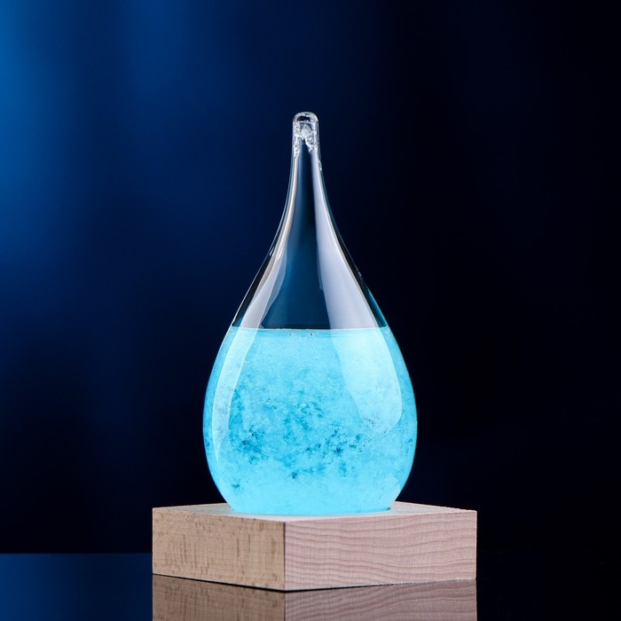 Барометр - штормгласс Барометр - штормгласс "Капля" 12х6см, микс