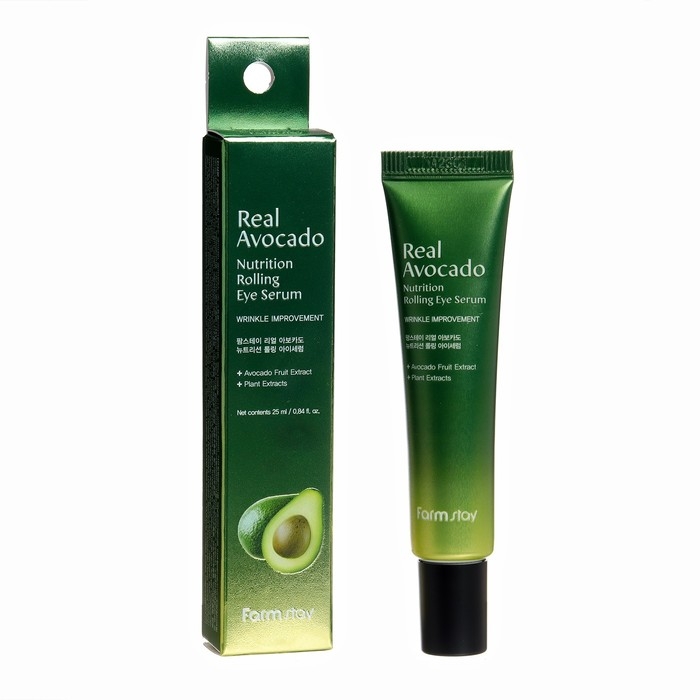 Сыворотка-роллер FarmStay для кожи вокруг глаз с экстрактом авокадо, 25 мл Сыворотка-роллер FarmStay для кожи вокруг глаз с экстрактом авокадо, 25 мл