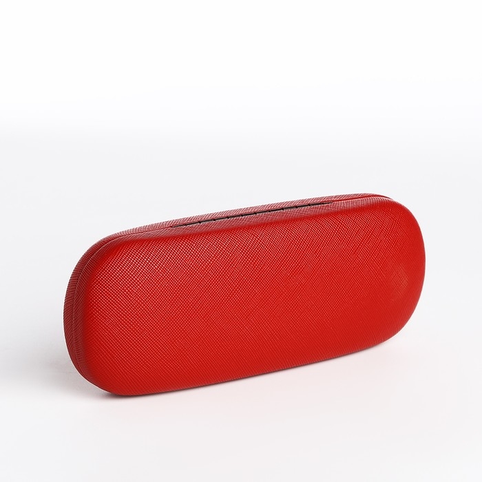 Футляр для очков хлопушке, длина 16 см, цвет красный Футляр для очков хлопушке, длина 16 см, цвет красный