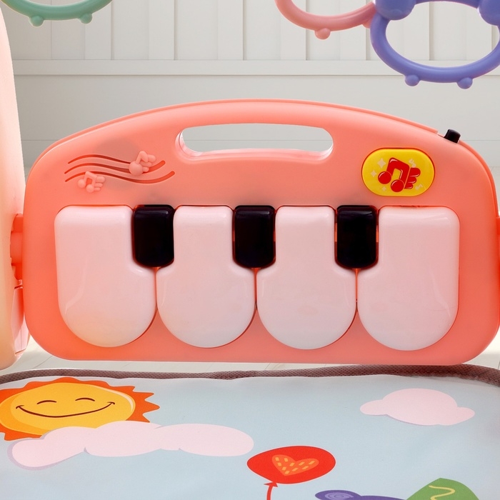 Развивающий коврик-каталка «Сафари», 2 в 1, звуковые эффекты, цвет красный Развивающий коврик-каталка «Сафари», 2 в 1, звуковые эффекты, цвет красный