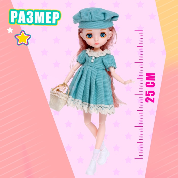 Кукла модная шарнирная «Лола» в платье, МИКС Кукла модная шарнирная «Лола» в платье, МИКС