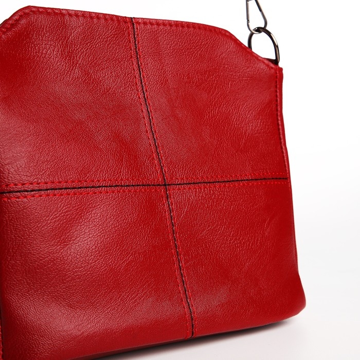 Сумка кросс-боди на молнии, цвет бордовый