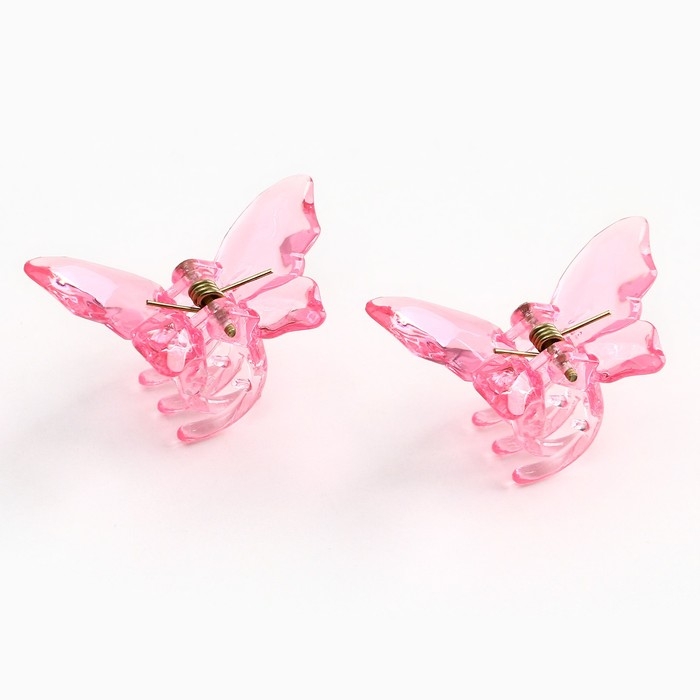 Краб для волос в форме бабочек «Lovely girl», 2 шт., 4 х 3 х 2.5 см Краб для волос в форме бабочек «Lovely girl», 2 шт., 4 х 3 х 2.5 см