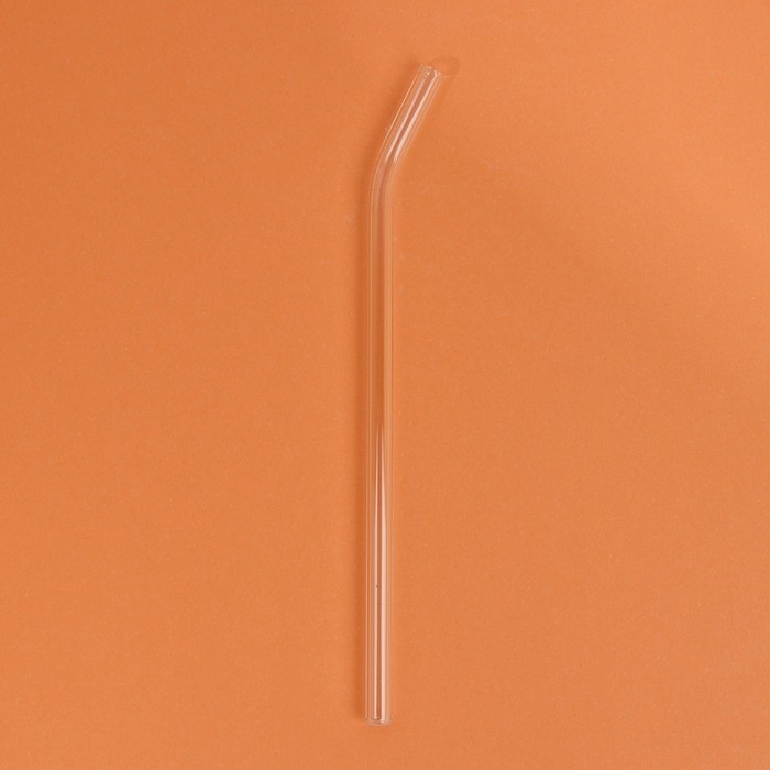 Набор стеклянных трубочек для коктейля, 20 см, 6 шт, цвет прозрачный Набор стеклянных трубочек для коктейля, 20 см, 6 шт, цвет прозрачный