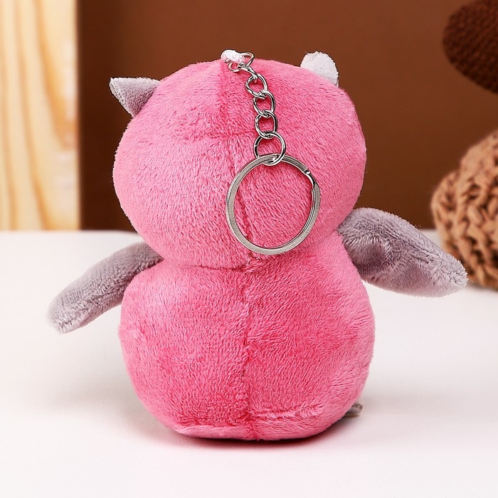 Мягкая игрушка &laquo;Сова с серым клювиком&raquo;, на брелоке, 10 см, цвета МИКС