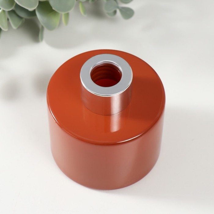 Диффузор для эфирных масел с крышкой  Диффузор для эфирных масел с крышкой "Терракот" глянец 100 мл 7х7х7,5 см