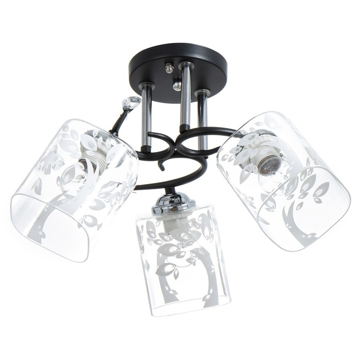 Люстра Люстра "Ариса" 3хЕ27 40Вт чёрный 50х50х27 см BayerLux