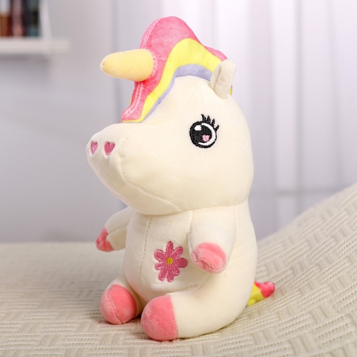 Мягкая игрушка «Единорожка», с пледом, МИКС