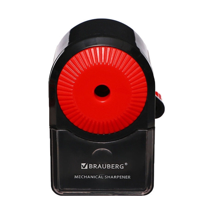 Точилка механическая BRAUBERG ULTRA, крепление к столу, корпус чёрный с красным Точилка механическая BRAUBERG ULTRA, крепление к столу, корпус чёрный с красным