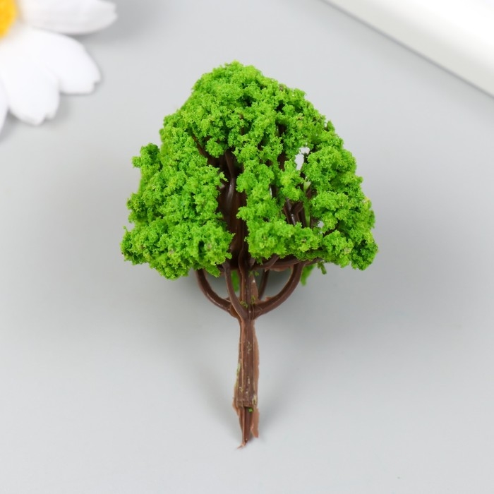 Искусственное растение для творчества пластик Искусственное растение для творчества пластик "Зелёное дерево" 6 см