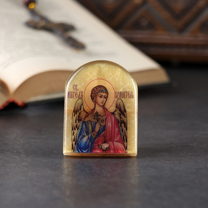 Икона  Икона "Ангел Хранитель", селенит