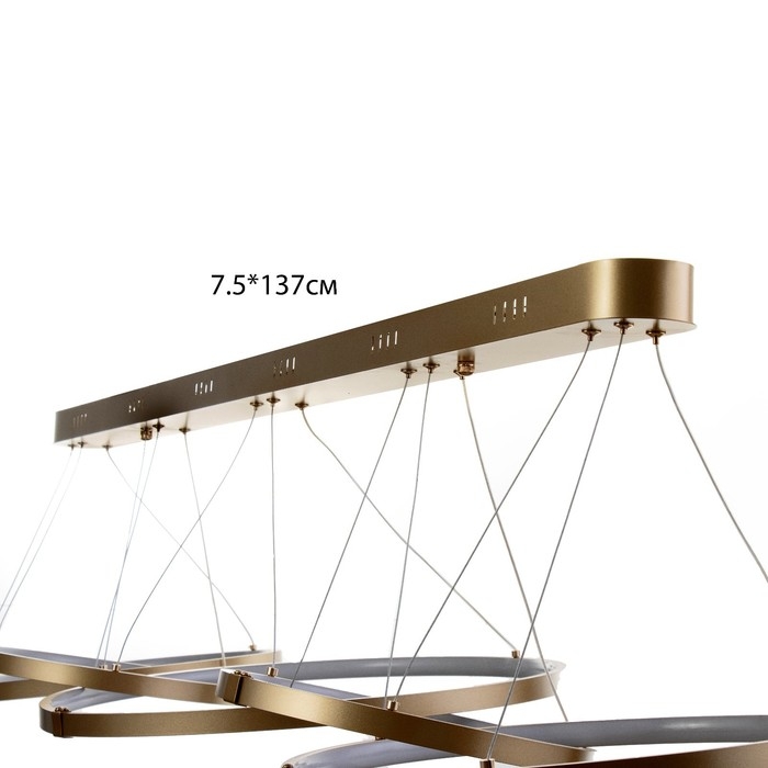 Светильник BayerLux Светильник BayerLux "Ринго" 5хLED 120Вт 4000К золото 140х50х100 см