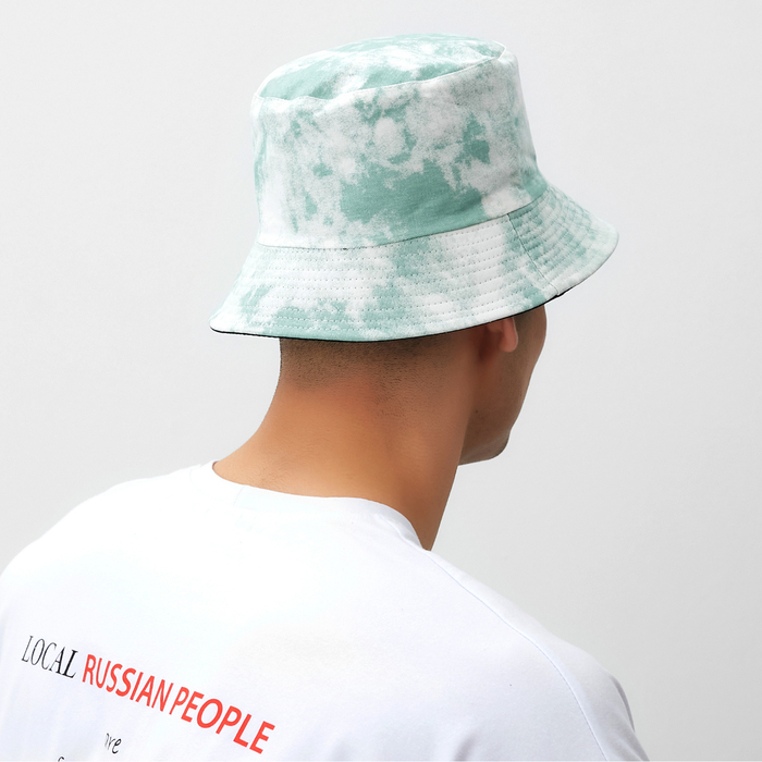 Панама  Панама "Tie-dye" MINAKU цвет белый/зелёный, размер 56-58