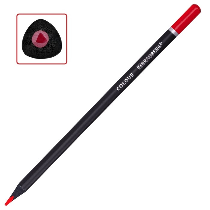 Карандаши 24 цвета BRAUBERG BLACK WOOD, трёхгранные, диаметр грифеля 3 мм, чёрное дерево Карандаши 24 цвета BRAUBERG BLACK WOOD, трёхгранные, диаметр грифеля 3 мм, чёрное дерево