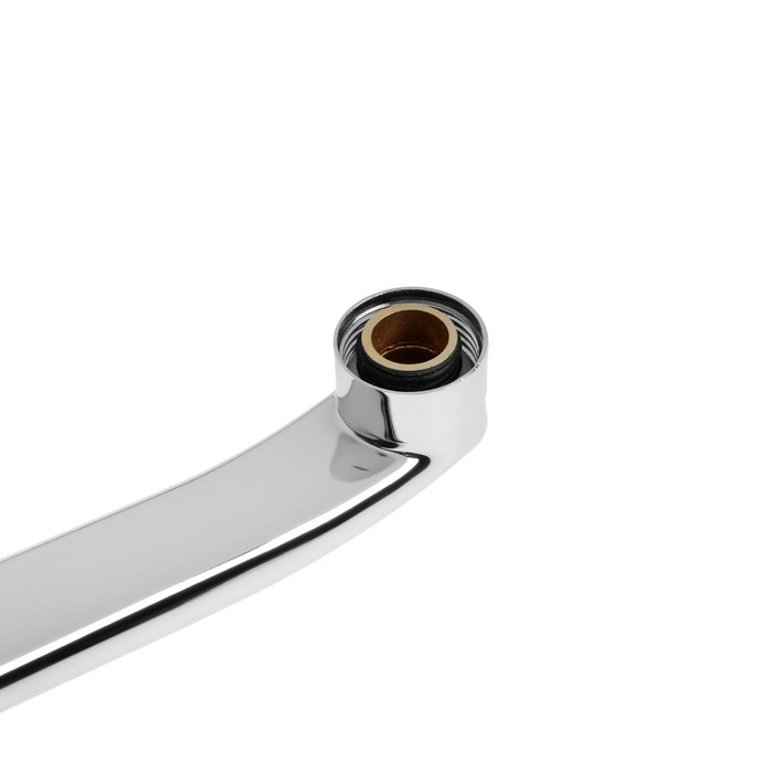 Излив для смесителя ZEIN, 3/4 Излив для смесителя ZEIN, 3/4", изогнутый, нержавеющая сталь, 35 см, аэратор пластик