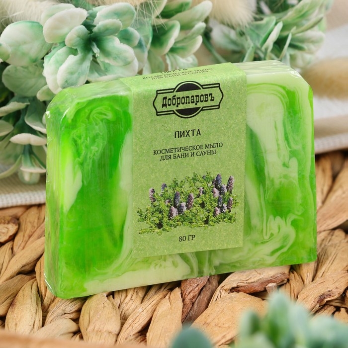Мыло СПА - уход для бани и сауны Мыло СПА - уход для бани и сауны "Пихта" Добропаровъ РУЧНАЯ РАБОТА 80 гр