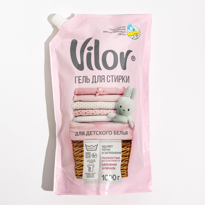 Жидкое средство для стирки VILOR детский, микс 1000 г Жидкое средство для стирки VILOR детский, микс 1000 г