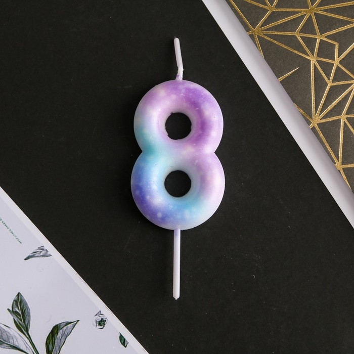 Свеча для торта, цифра «8», 5,5 х 8 см Свеча для торта, цифра «8», 5,5 х 8 см