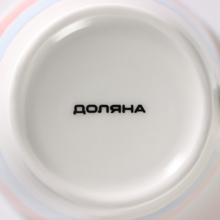 Набор кружек фарфоровых Доляна «Цветной дым», 4 предмета: 340 мл Набор кружек фарфоровых Доляна «Цветной дым», 4 предмета: 340 мл