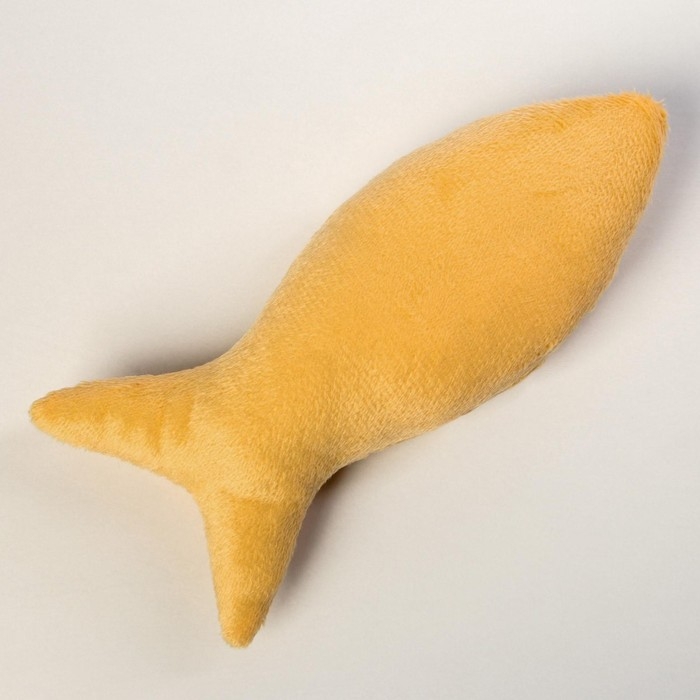 Лежанка с рыбкой, 45х35х11 см, персиковая Лежанка с рыбкой, 45х35х11 см, персиковая