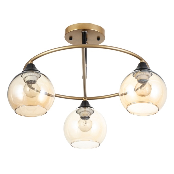 Люстра Люстра "Сицилия" 3х60Вт Е27 Золото 49х49х25,5см